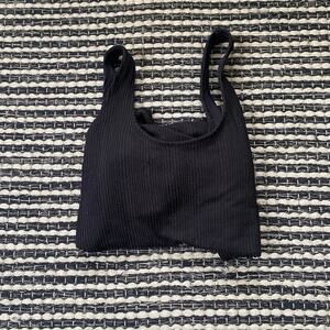 🌿Old Navy Women’s Black Ribbed One Piece Swimsuit L